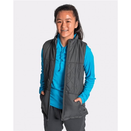 Badger 7666 - Women's Quilted Vest Badger 7666 - Women's Quilted Vest