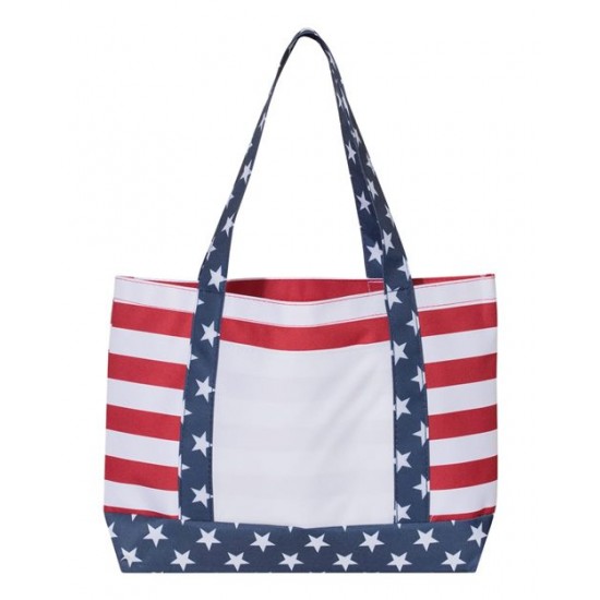 OAD OAD5052 - Americana Boater Tote OAD OAD5052 - Americana Boater Tote