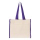 Q-Tees Q1100 - 14L Tote with Contrast-Color Handles Q-Tees Q1100 - 14L Tote with Contrast-Color Handles