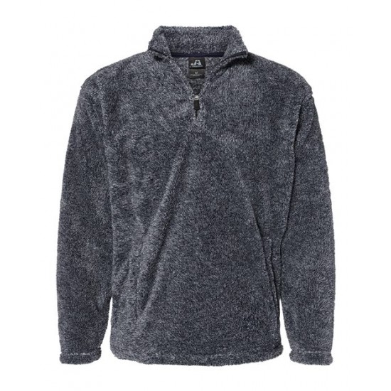 J. America 8464 - Boundary Shag Frosty Sherpa Quarter-Zip Pullover J. America 8464 - Boundary Shag Frosty Sherpa Quarter-Zip Pullover
