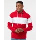 J. America 8644 - Varsity Fleece Colorblocked Hooded Sweatshirt J. America 8644 - Varsity Fleece Colorblocked Hooded Sweatshirt