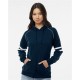 J. America 8645 - Women's Varsity Fleece Piped Hooded Sweatshirt J. America 8645 - Women's Varsity Fleece Piped Hooded Sweatshirt