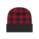 CAP AMERICA RKP12 - USA-Made Plaid Beanie CAP AMERICA RKP12 - USA-Made Plaid Beanie