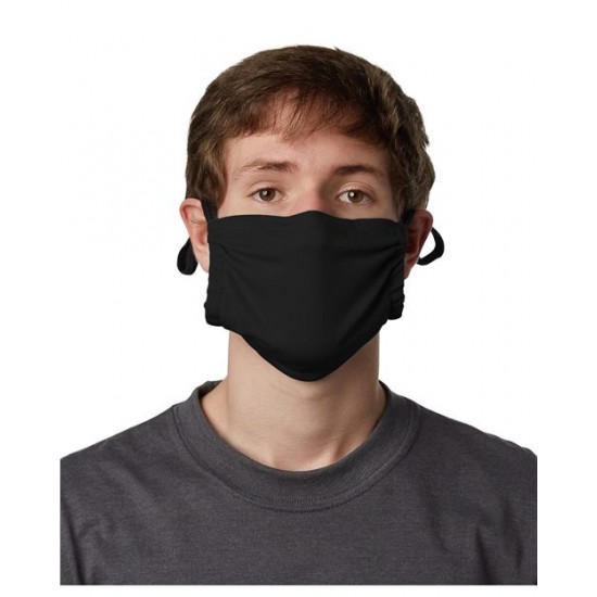 Hanes MKPKPR - 2-Ply Polyester Pocket Face Mask Hanes MKPKPR - 2-Ply Polyester Pocket Face Mask
