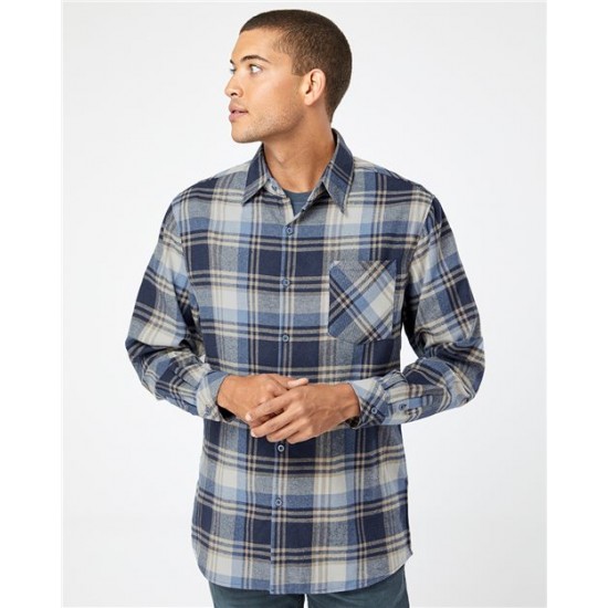 Burnside 8212 - Open Pocket Long Sleeve Flannel Shirt Burnside 8212 - Open Pocket Long Sleeve Flannel Shirt