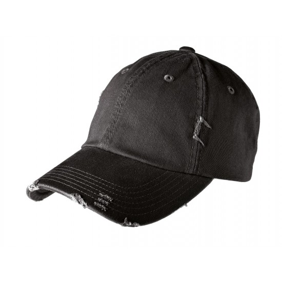 Distressed Black Cap Distressed Black Cap