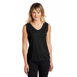 Sport-Tek LST352 - Ladies Sleeveless PosiCharge Competitor& V-Neck Tee