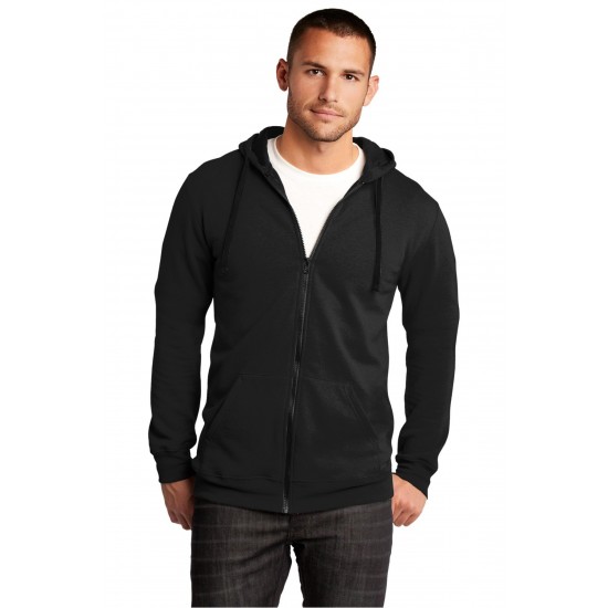 District The Concert Fleece Full-Zip Hoodie. DT800 District The Concert Fleece Full-Zip Hoodie. DT800