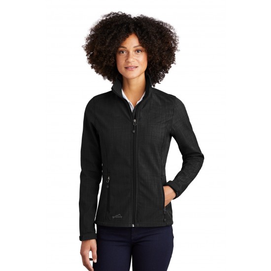 Eddie Bauer Ladies Shaded Crosshatch Soft Shell Jacket. EB533 Eddie Bauer Ladies Shaded Crosshatch Soft Shell Jacket. EB533