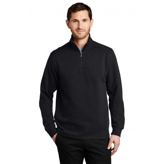 Port Authority Slub Fleece 1/4-Zip Pullover. F295 Port Authority Slub Fleece 1/4-Zip Pullover. F295