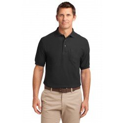Port Authority  Silk Touch& Polo with Pocket. K500P