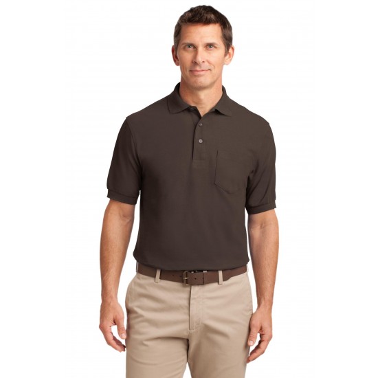 Port Authority Silk Touch& Polo with Pocket. K500P Port Authority Silk Touch& Polo with Pocket. K500P