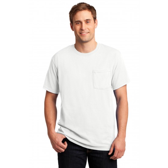 JERZEES - Dri-Power 50/50 Cotton/Poly Pocket T-Shirt. 29MP JERZEES - Dri-Power 50/50 Cotton/Poly Pocket T-Shirt. 29MP