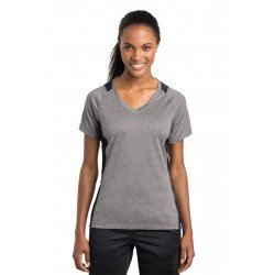Sport-Tek LST361 - Ladies Heather Colorblock Contender & V-Neck Tee Sport-Tek LST361 - Ladies Heather Colorblock Contender & V-Neck Tee