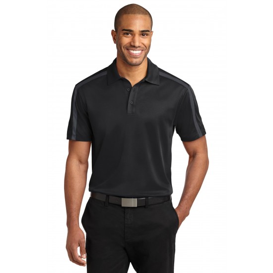 Port Authority Silk Touch& Performance Colorblock Stripe Polo. K547 Port Authority Silk Touch& Performance Colorblock Stripe Polo. K547