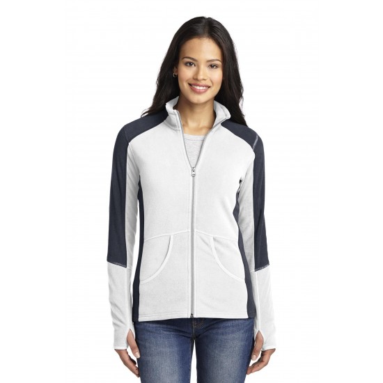 Port Authority Ladies Colorblock Microfleece Jacket. L230 Port Authority Ladies Colorblock Microfleece Jacket. L230
