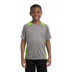 Sport-Tek YST361 - Youth Heather Colorblock Contender & Tee Sport-Tek YST361 - Youth Heather Colorblock Contender & Tee