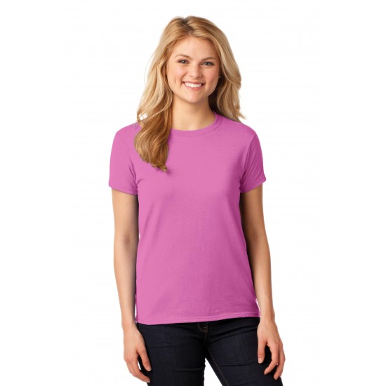 Gildan Ladies Heavy Cotton& 100% Cotton T-Shirt. 5000L Gildan Ladies Heavy Cotton& 100% Cotton T-Shirt. 5000L