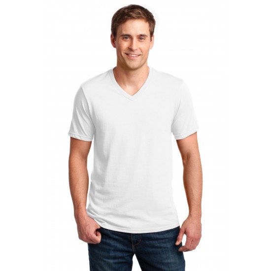 Anvil - 100% Combed Ring Spun Men's V-Neck Cotton Tee Shirt - 982 Men's V-Neck Cotton Tee Shirt