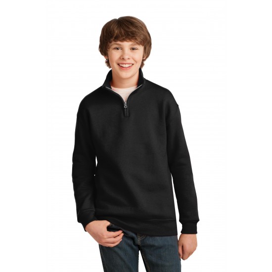 JERZEES Youth NuBlend 1/4-Zip Cadet Collar Sweatshirt. 995Y JERZEES Youth NuBlend 1/4-Zip Cadet Collar Sweatshirt. 995Y