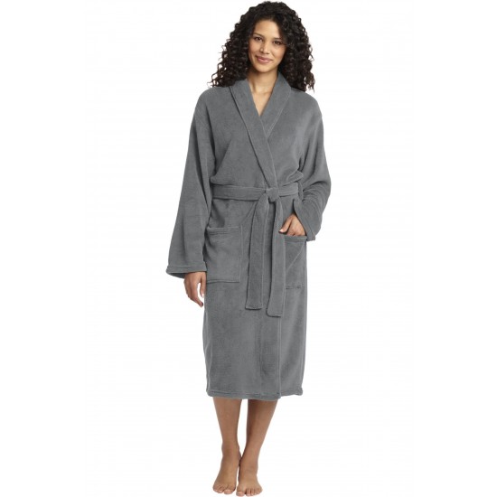 Port Authority Plush Microfleece Shawl Collar Robe. R102 Port Authority Plush Microfleece Shawl Collar Robe. R102