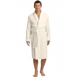Port Authority  Checkered Terry Shawl Collar Robe. R103