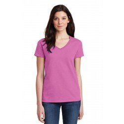 Gildan 5V00L - Ladies Heavy Cotton & 100% Cotton V-Neck T-Shirt 