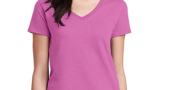 100% Cotton V-Neck T-Shirt. 5V00L