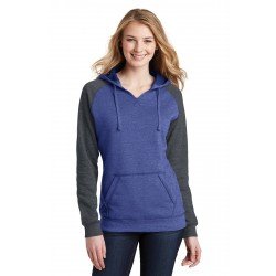 District  Women's Lightweight Fleece Raglan Hoodie. DT296