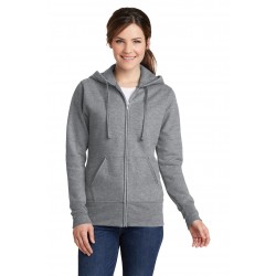 Port & Company  Ladies Core Fleece Full-Zip Hooded Sweatshirt. LPC78ZH