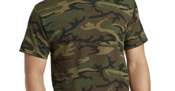 Port & Company PC54C Core Cotton Camo Tee - Winter Camo - M