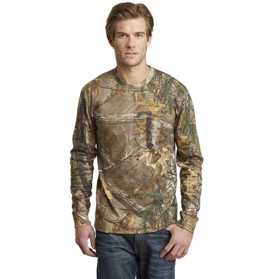 Russell Outdoors Realtree Long Sleeve Explorer 100% Cotton T-Shirt with Pocket. S020R Russell Outdoors Realtree Long Sleeve Explorer 100% Cotton T-Shirt with Pocket. S020R