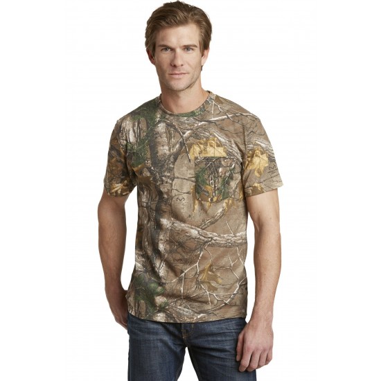 Russell Outdoors - Realtree Explorer 100% Cotton T-Shirt with Pocket. S021R Russell Outdoors - Realtree Explorer 100% Cotton T-Shirt with Pocket. S021R