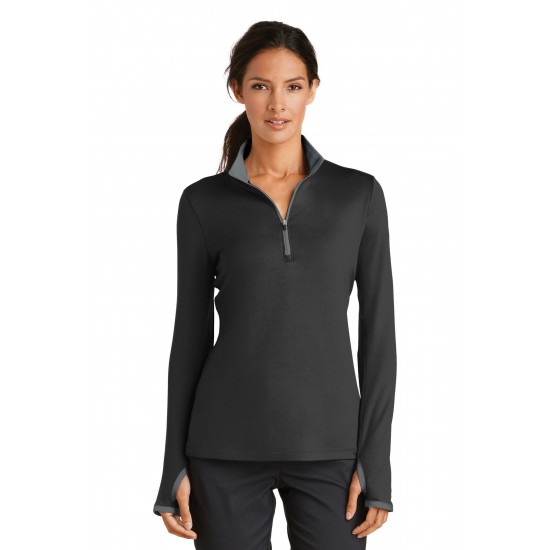 Nike Ladies Dri-FIT Stretch 1/2-Zip Cover-Up. 779796 Nike Ladies Dri-FIT Stretch 1/2-Zip Cover-Up. 779796