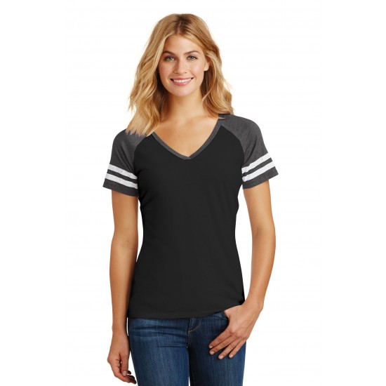 District Women's Game V-Neck Tee. DM476 District Women's Game V-Neck Tee. DM476
