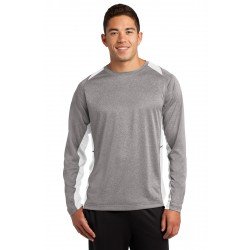 Sport-Tek ST361LS - Long Sleeve Heather Colorblock Contender & Tee Sport-Tek ST361LS - Long Sleeve Heather Colorblock Contender & Tee