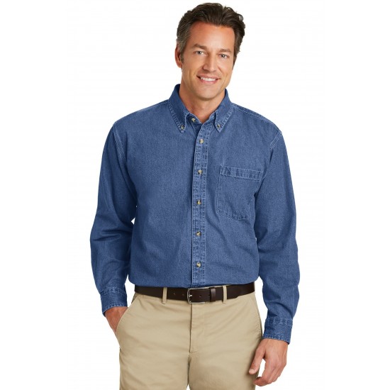 Port Authority Heavyweight Denim Shirt. S100 Port Authority Heavyweight Denim Shirt. S100