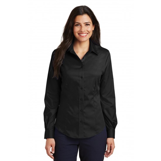 Port Authority Ladies Non-Iron Twill Shirt. L638 Port Authority Ladies Non-Iron Twill Shirt. L638