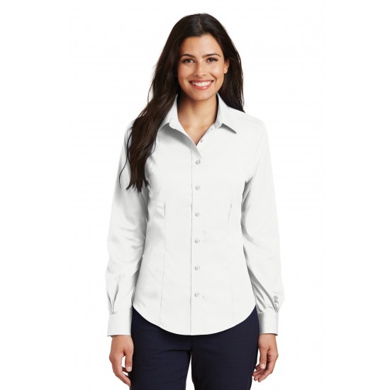 Port Authority Ladies Non-Iron Twill Shirt. L638 Port Authority Ladies Non-Iron Twill Shirt. L638