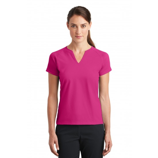 DISCONTINUED Nike Ladies Dri-FIT Stretch Woven V-Neck Top. 838960 DISCONTINUED Nike Ladies Dri-FIT Stretch Woven V-Neck Top. 838960