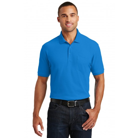 Port Authority Core Classic Pique Pocket Polo. K100P Port Authority Core Classic Pique Pocket Polo. K100P