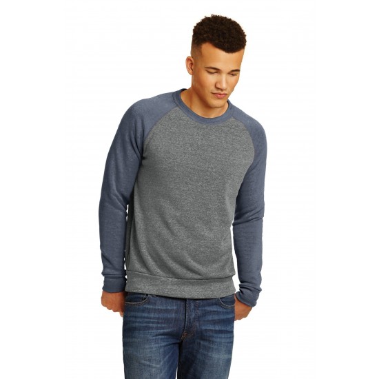DISCONTINUED Alternative - Champ Colorblock Eco & Raglan Fleece Sweatshirt - AA32022 Raglan Fleece Sweatshirt