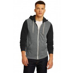 Alternative - Colorblock Rocky Eco & Fleece Zip Hoodie - AA32023 Alternative - Colorblock Rocky Eco & Fleece Zip Hoodie - AA32023
