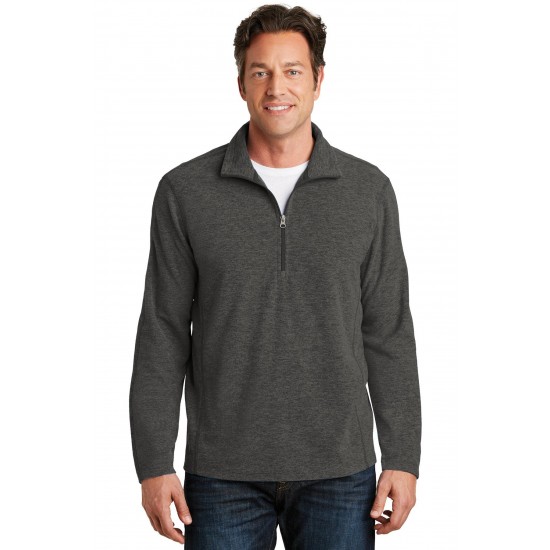 Port Authority Heather Microfleece 1/2-Zip Pullover. F234 Port Authority Heather Microfleece 1/2-Zip Pullover. F234