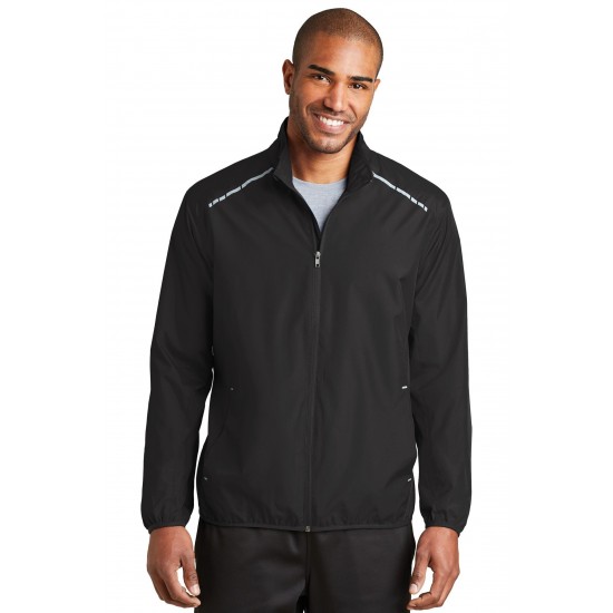 Port Authority Zephyr Reflective Hit Full-Zip Jacket. J345 Port Authority Zephyr Reflective Hit Full-Zip Jacket. J345