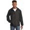 Sport-Tek JST40 - Heather Colorblock Raglan Hooded Wind Jacket