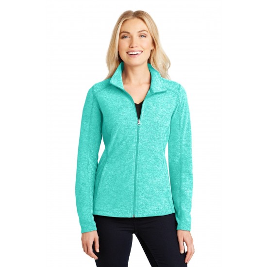 Port Authority Ladies Heather Microfleece Full-Zip Jacket. L235 Port Authority Ladies Heather Microfleece Full-Zip Jacket. L235