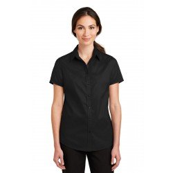 Port Authority  Ladies Short Sleeve SuperPro & Twill Shirt. L664 Port Authority  Ladies Short Sleeve SuperPro & Twill Shirt. L664