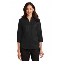 Port Authority  Ladies 3/4-Sleeve SuperPro & Twill Shirt. L665 Port Authority  Ladies 3/4-Sleeve SuperPro & Twill Shirt. L665