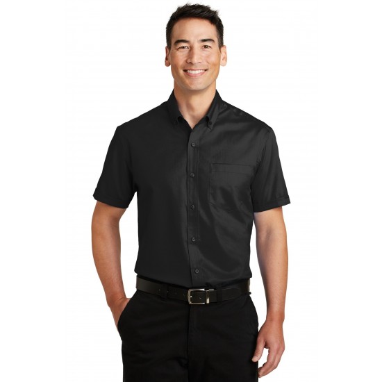 Port Authority Short Sleeve SuperPro & Twill Shirt. S664 Port Authority Short Sleeve SuperPro & Twill Shirt. S664